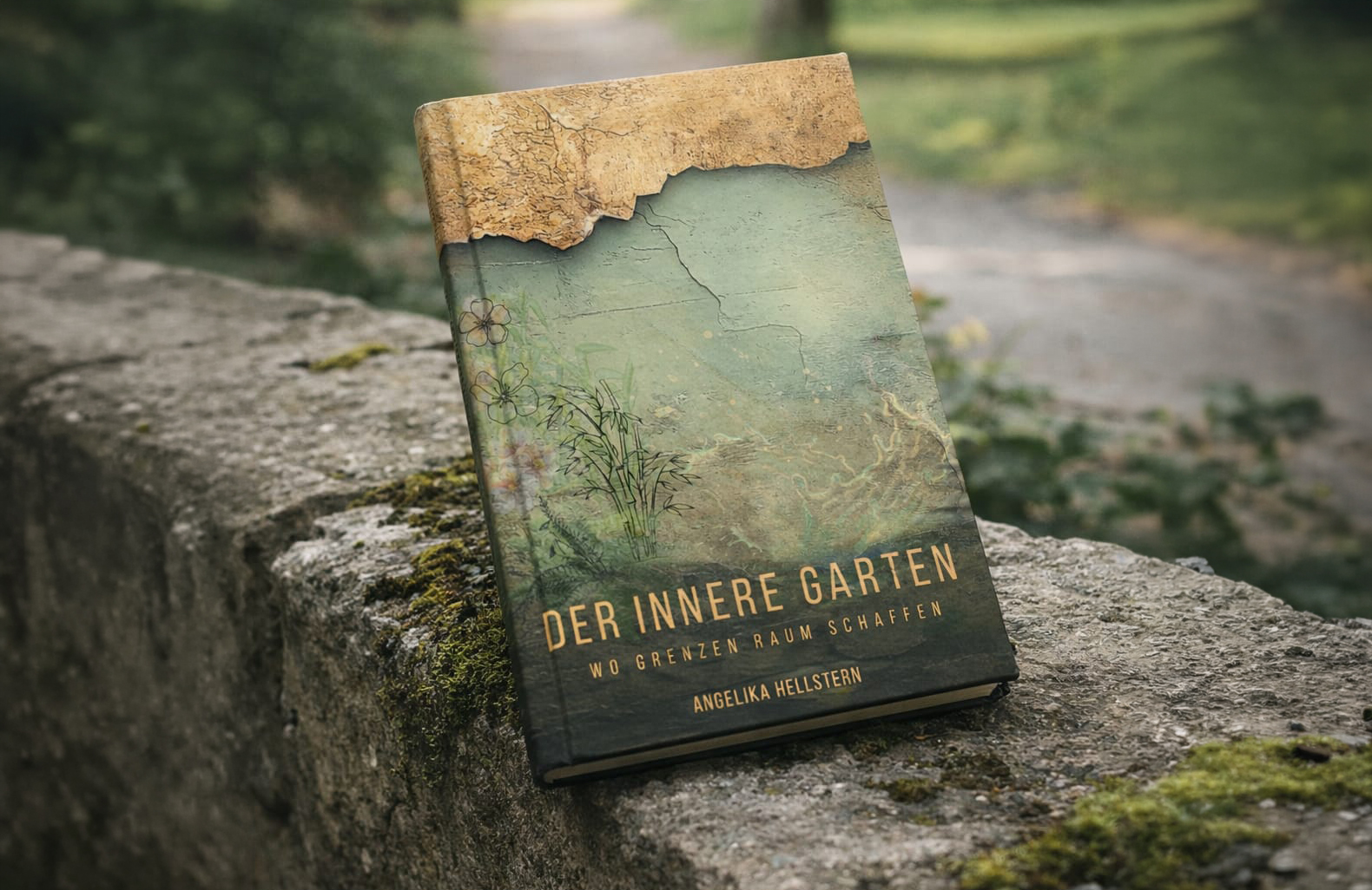 Mock up Buch der innere garten